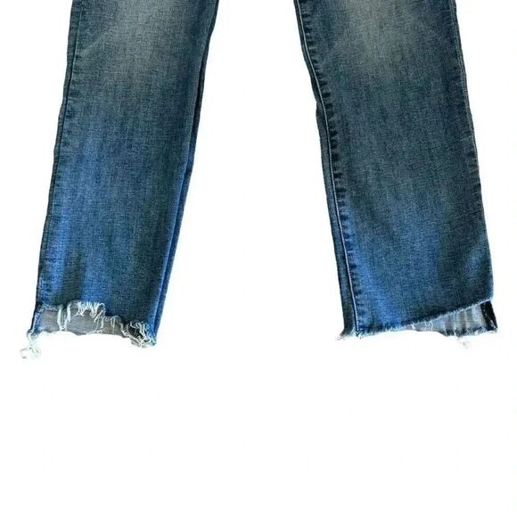 Pistola blue high rise distressed Monroe slim raw jeans 27 #1989 - Picture 4 of 12